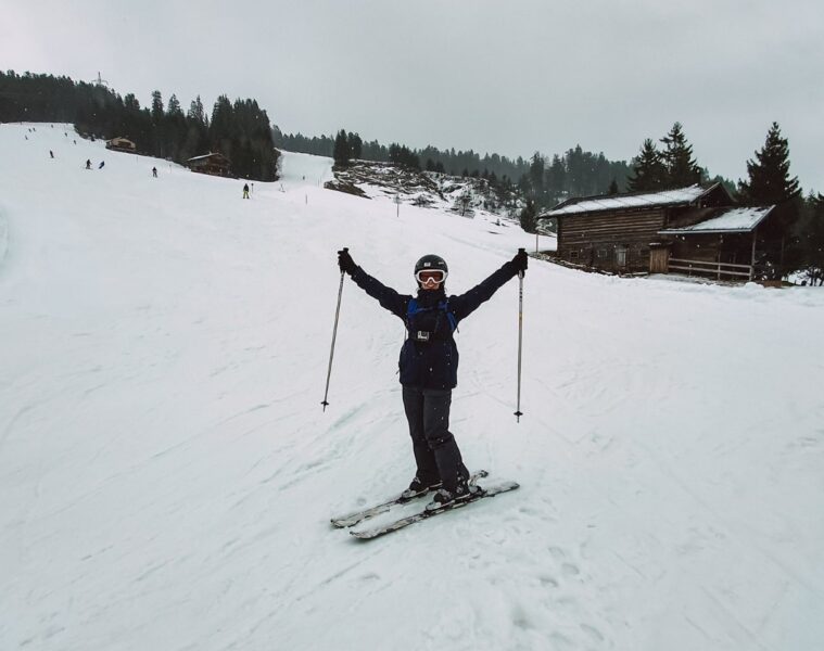 me skiing in the austrian alps