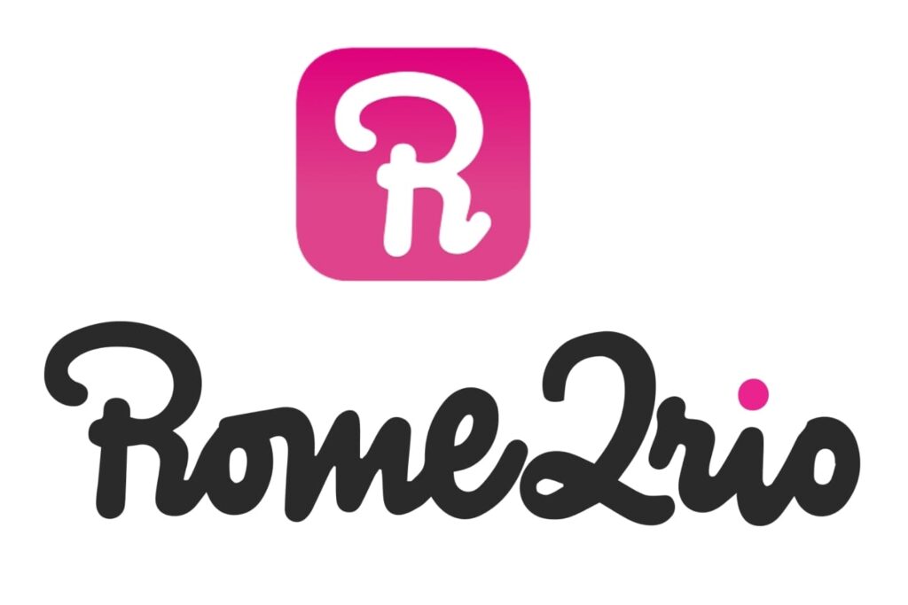 The app icon and logo of Rome2Rio 