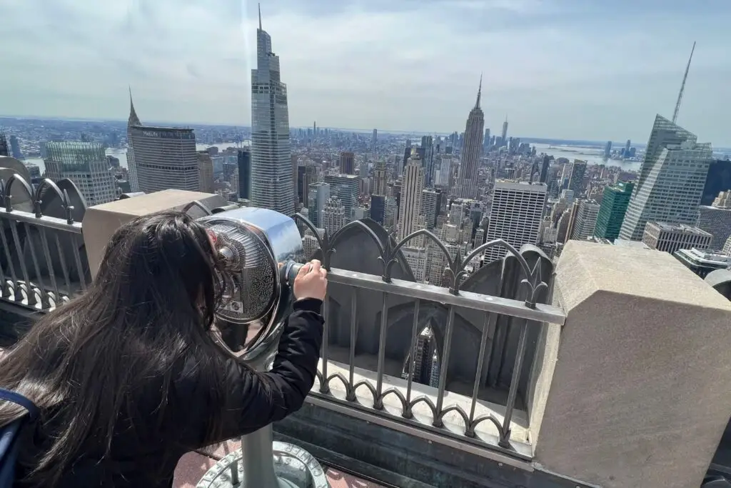 Top of the rock is a must see when Visiting New York City for Budget Travellers